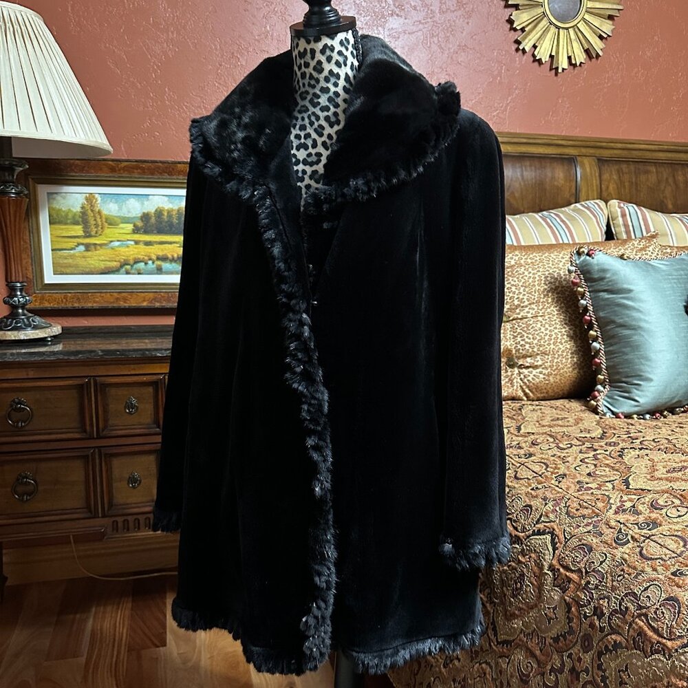 Mink Coat - Reversible, A-Line, Car Coat Length